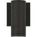 Plaza 60 LED 6.3 inch Black Outdoor Wall Mount